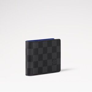 Louis Vuitton men’s slender wallet blue interior